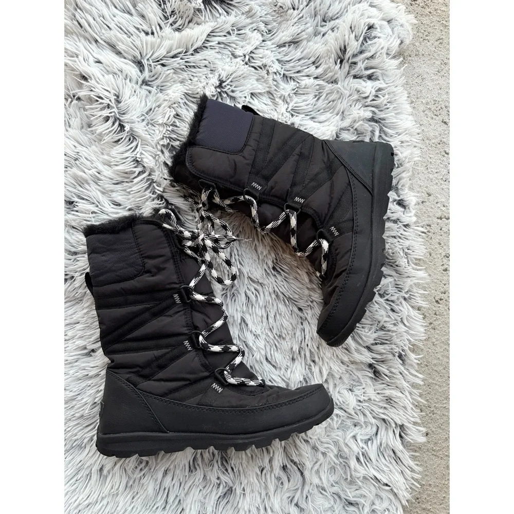 Sorel Black Whitney‎ Lace Up Boot